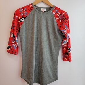 LulaRoe Randy 4th of July Jersey Shirt Size XS